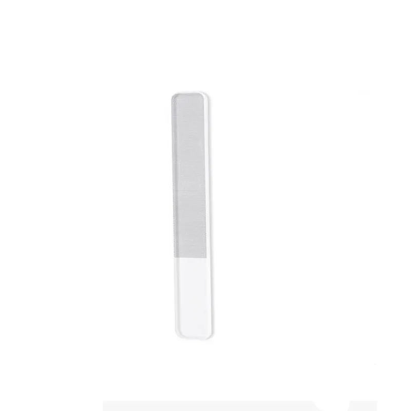 High Quality Nano Glass Nail File Strip Shiner Clear Crystal Mini Shine Nail Buffer Polisher With Case Natural Manicure Tool