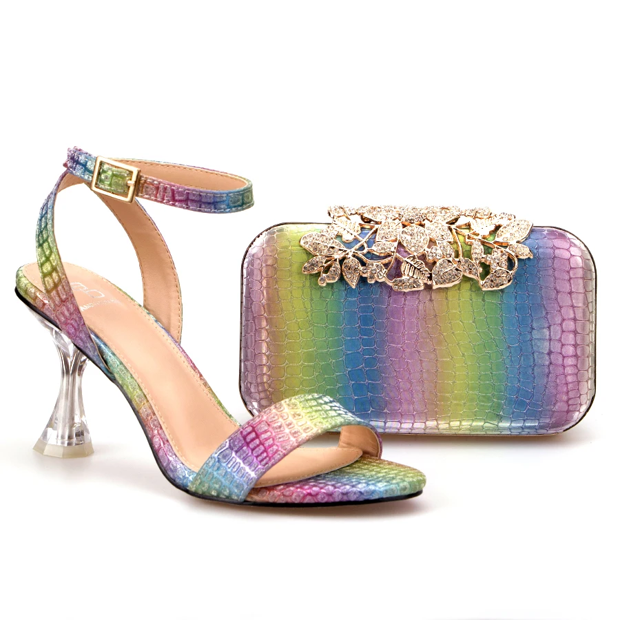Ladies Heels Shoes Italian Shoes And Bag Set Matching African Women Shoes And Bag Sets