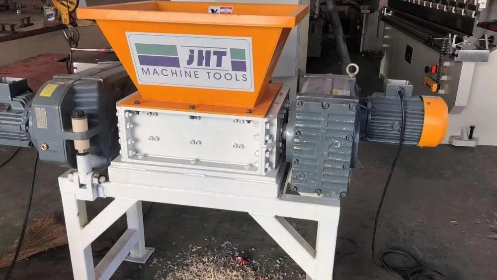  JHT DS600 двухвальный Шредер машина Филиппины для переработки пластмассы резины древесины с сертификатом C