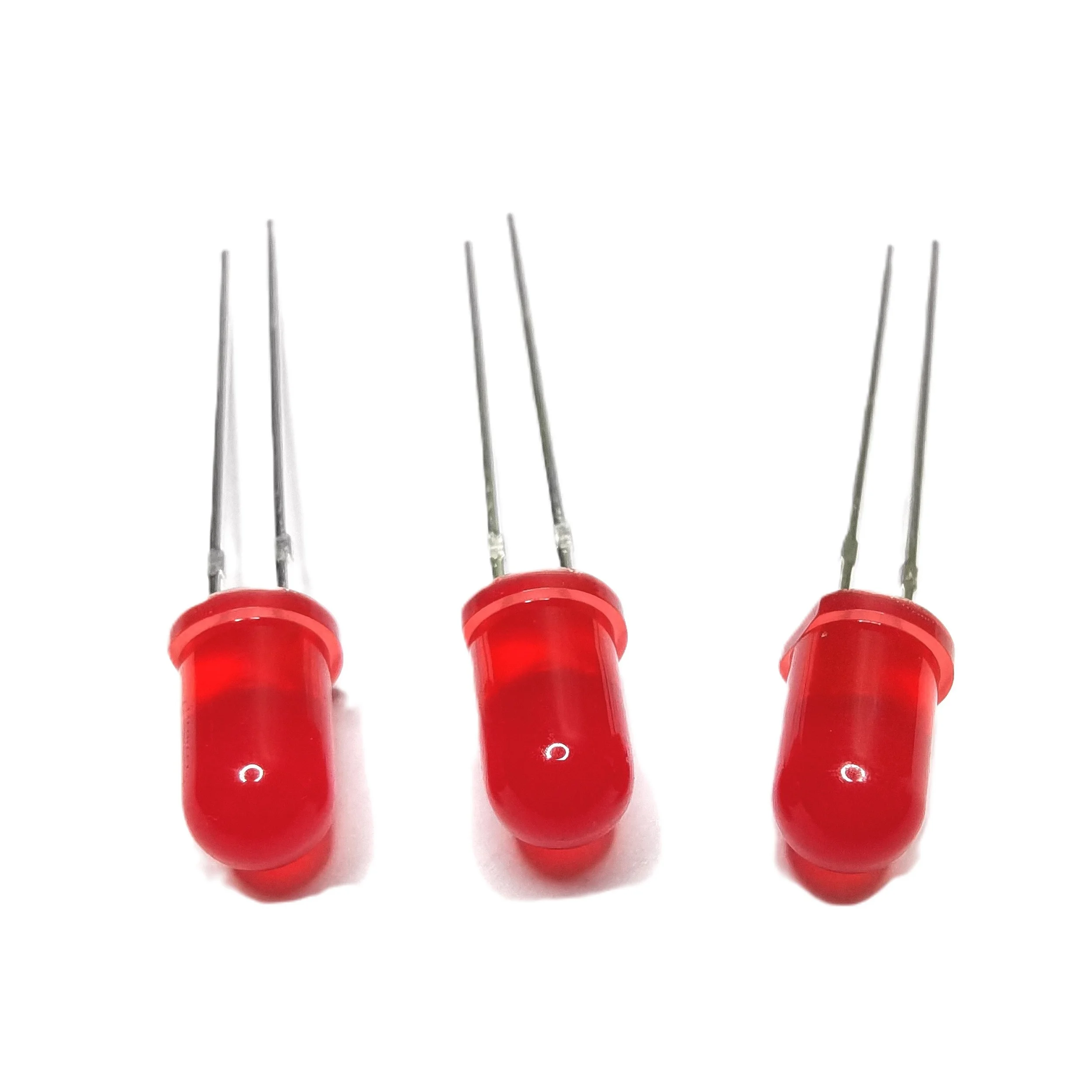 Manufacturer Offer Competitive Pricing 625nm Round Diffused Red Light 5mm Leds