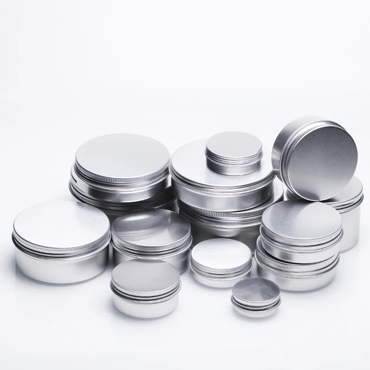 Wholesale 2oz 4oz 8oz rose gold tins round decorative gift empty tin can jars aluminum metal candle tins