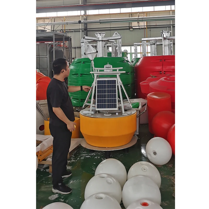 Manufacturer Coastal Offshore Buoy Monitoring Steel Water Monitoring Buoy Systems with Solar Panel