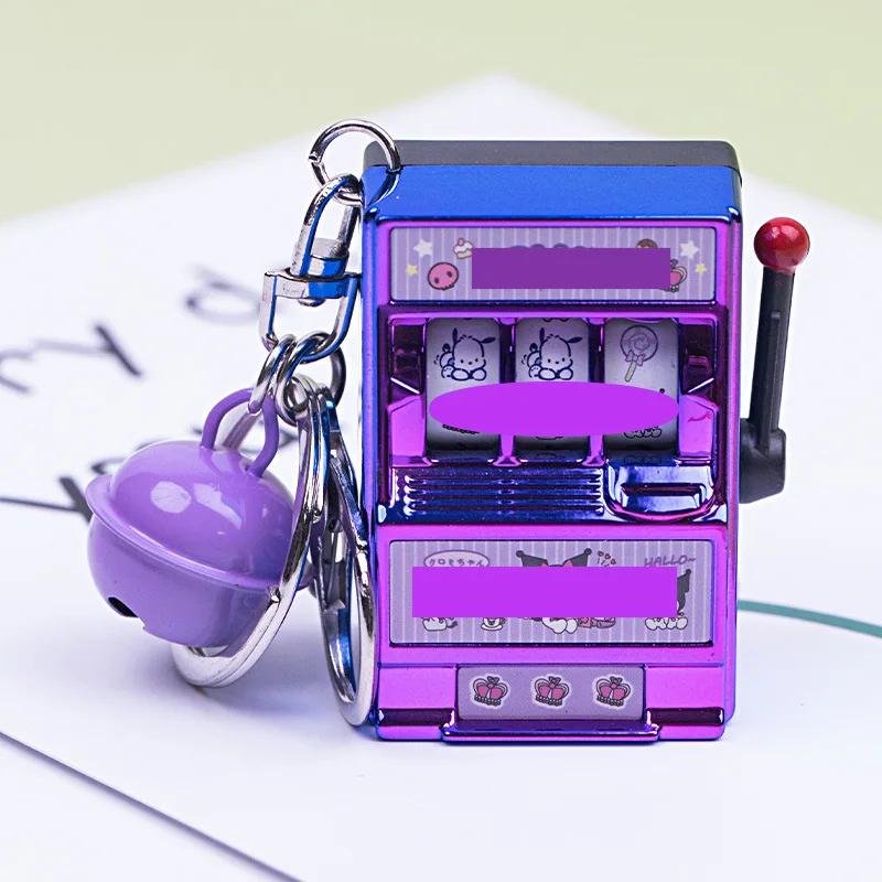 New Design Handheld Console Key Chain Accessories Small Mini Lottery Machine Game Cartoon Keychain Cute Keyring