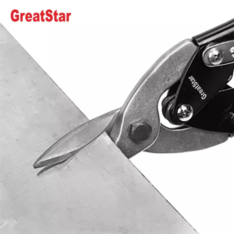 Wholesale Custom Aviation Tin Snips Straight Cutters 10' With Soft Grip Handle  for Steel, Aluminum, Leather, Copper