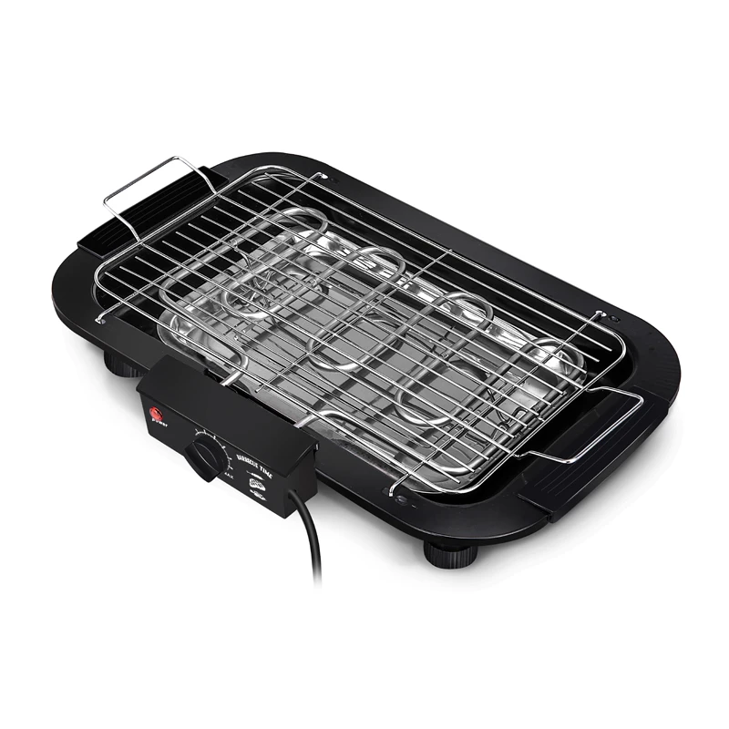 
US 110V Portable Electric Barbecue panini grill dry pan 