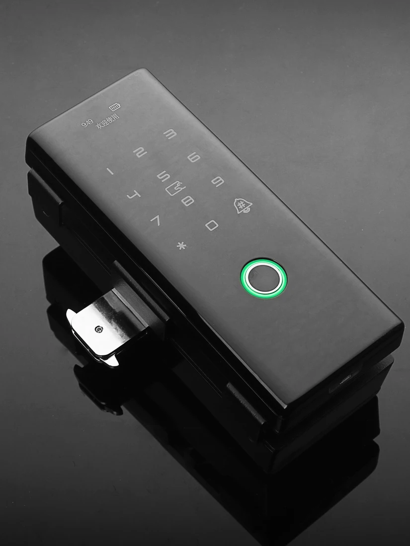 Tuya wifi управление приложением автоматический стеклянный дверной замок двери офиса отпечатков пальцев пароль разблокировать дверью