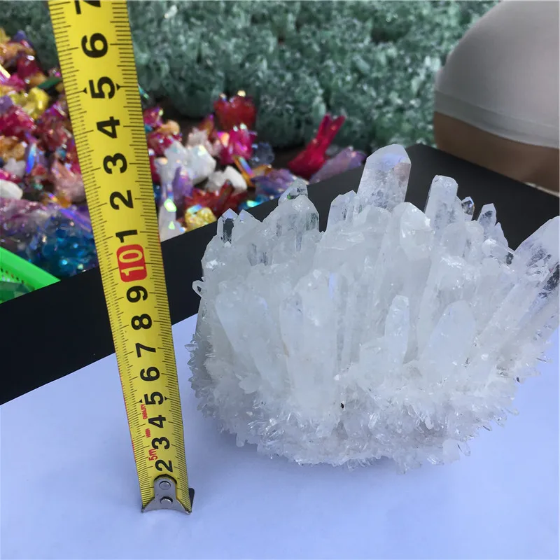 Wholesale natural beautiful irregularly Large White crystal cluster clear quartz healing