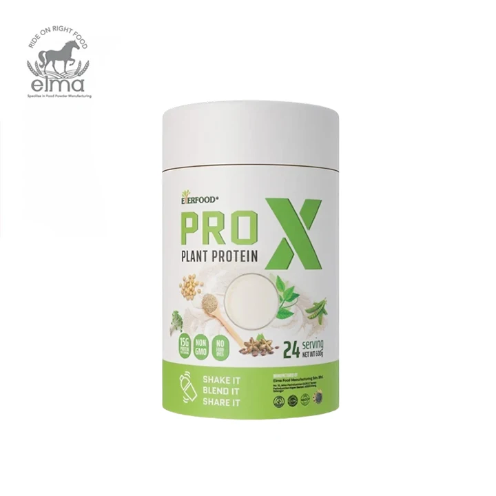 Pro X растительный Белковый порошок с высоким содержанием волокна OEM ODM медицинская добавка в бутылочной упаковке