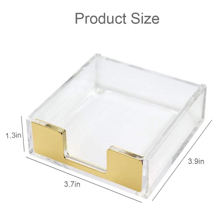 Sticky Notes Memo Pad Holder Dispenser Clear Acrylic Desk Supplies Organizer Accessories holder