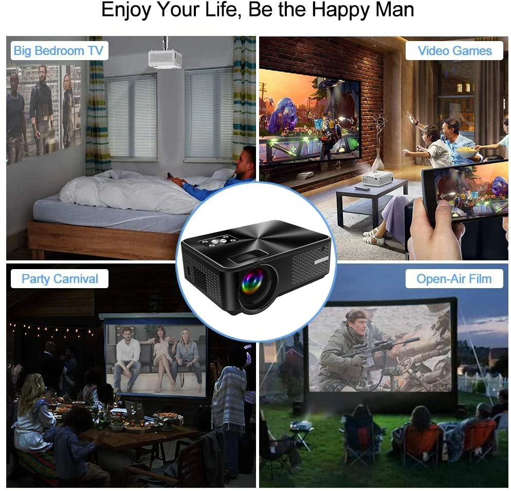 Китайский поставщик настоящий 720p электронный ЖК-проектор для домашнего использования/Кино/домашнего кинотеатра