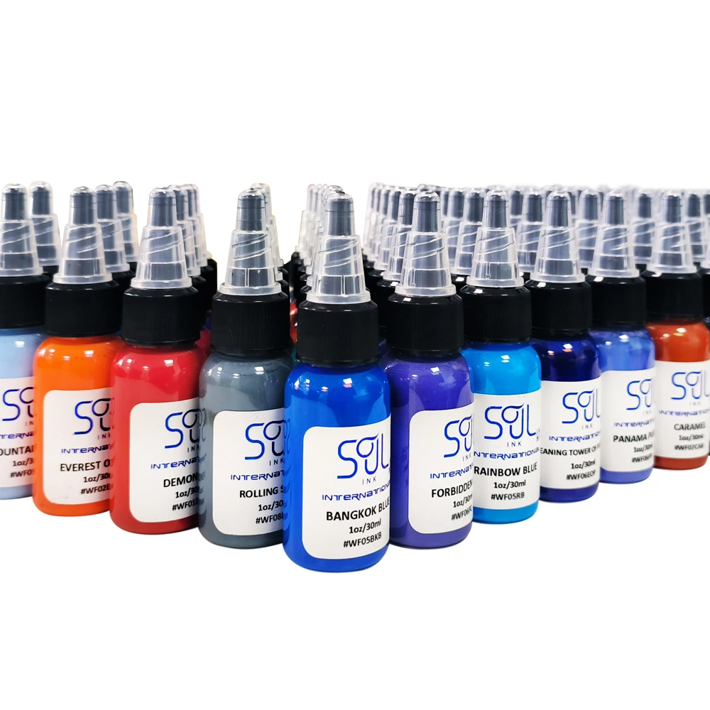 Soul Ink Reach Compliance Tattoo ink Ocean series For Body Art Tattoo InkSoul Ink Pigment