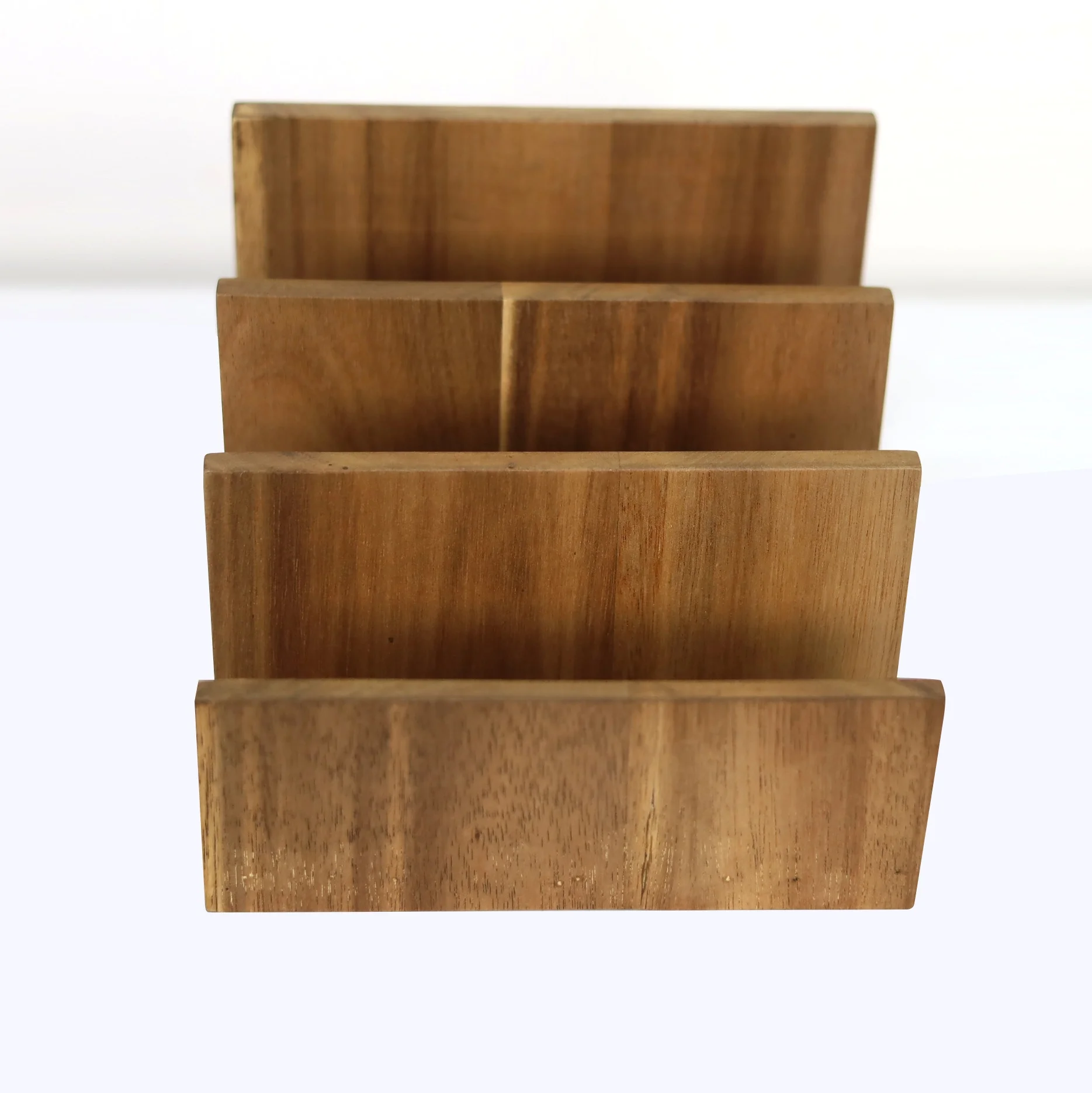 Home Office Desk Letter Organizer | Desktop Envelopes Paper Magazine Documents Book Holder | Bamboo Wood File Collator Wholesale