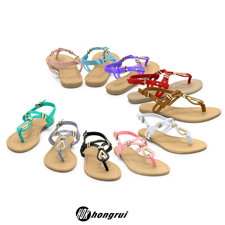 wholesale summer formal flat beach platform confortables rope colorful womens wedge sandals pu rubber sole sandals