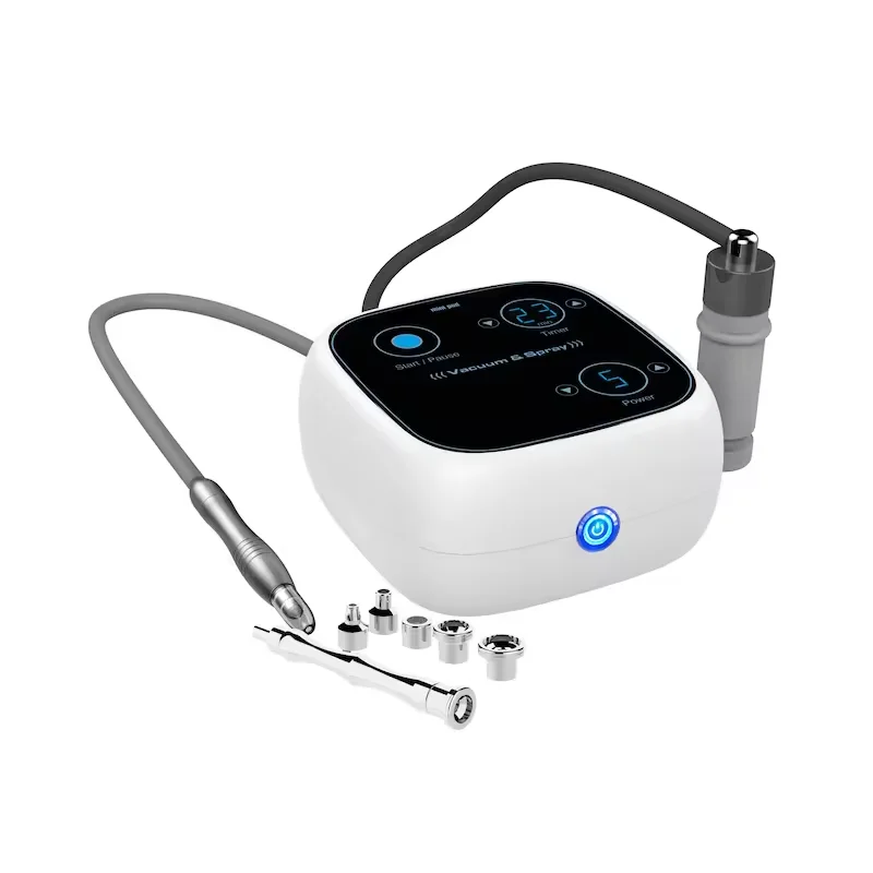 High Frequency Skin Scrubber Beauty Instrument Ultrasonic Microvibration Skincare Facial Deep Cleaning Device for Salon Use
