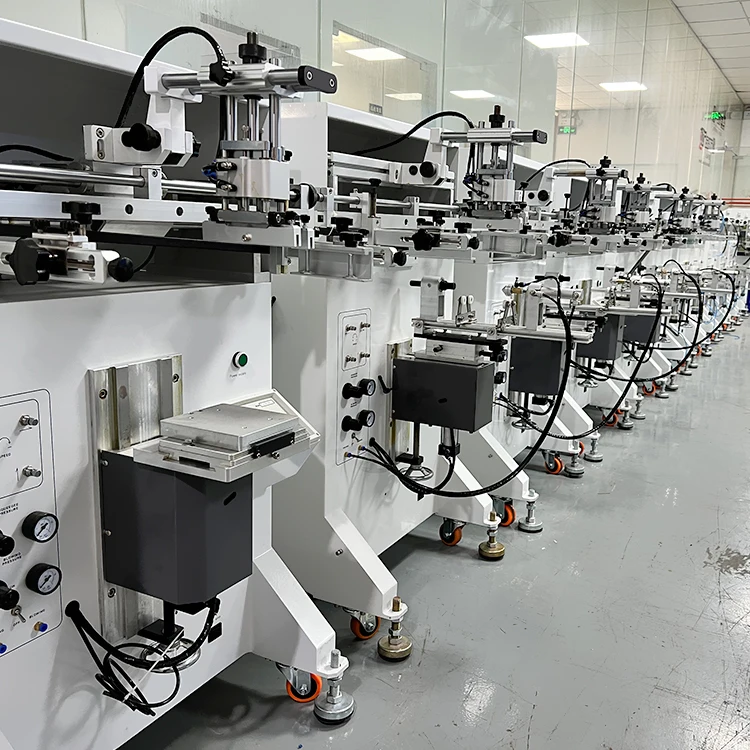 S350FRO Semi\/Automatic Silk Screen Printing Machine Cylindrical Glass Plastic Bottle Paper Milk Tea Cup Auto Screen Printers