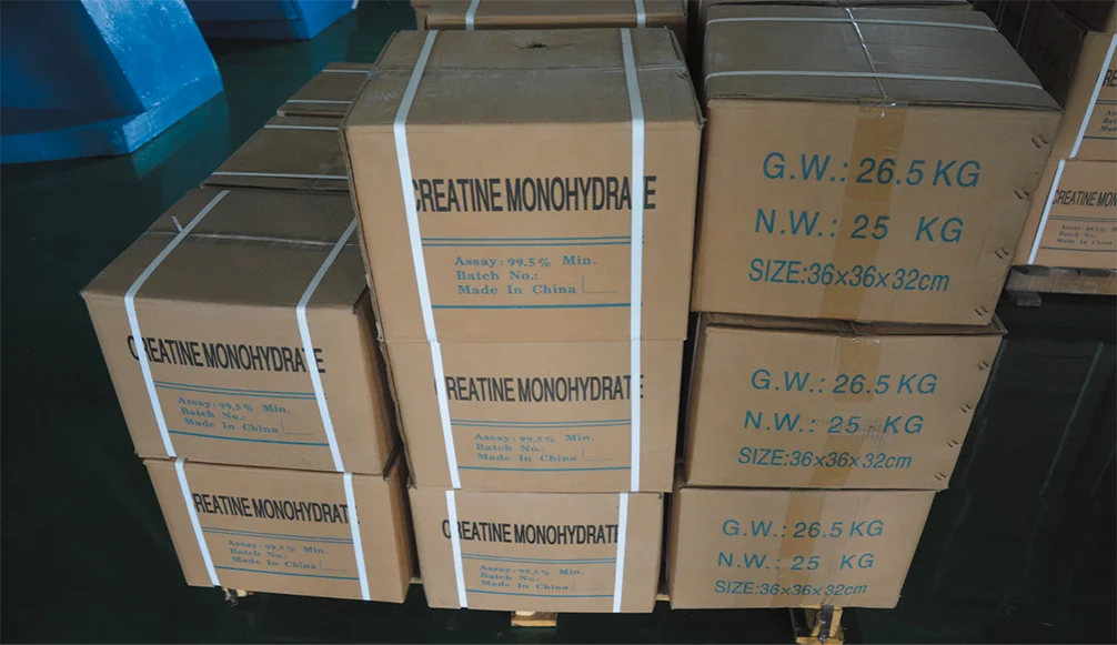 Creatine Monohydrate Powder 200 Mesh Used for Sports Nutrition Supplement 25 kg Caton Box