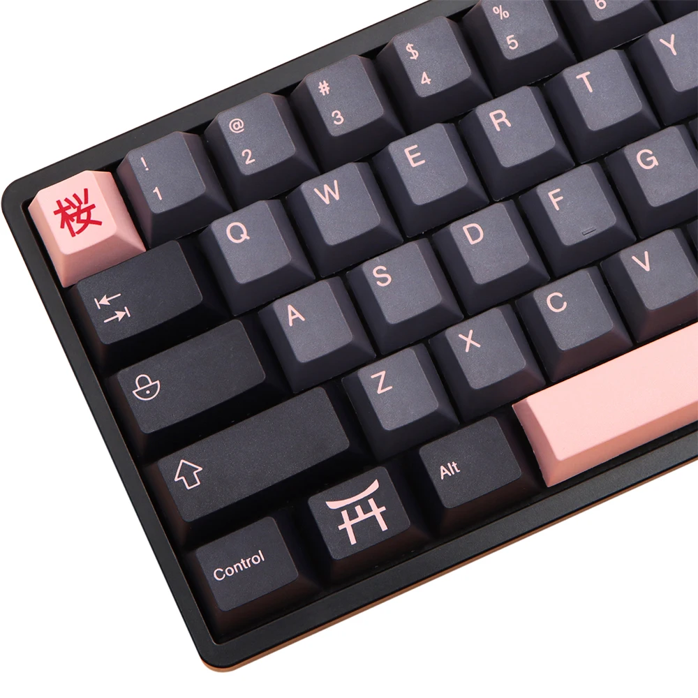 136 Key Night Sakura Keycap GMK Japanese Keycaps for dz60/RK61/64/gk61/68/75/84/87/96/980/104/108 Mechanical Keyboard