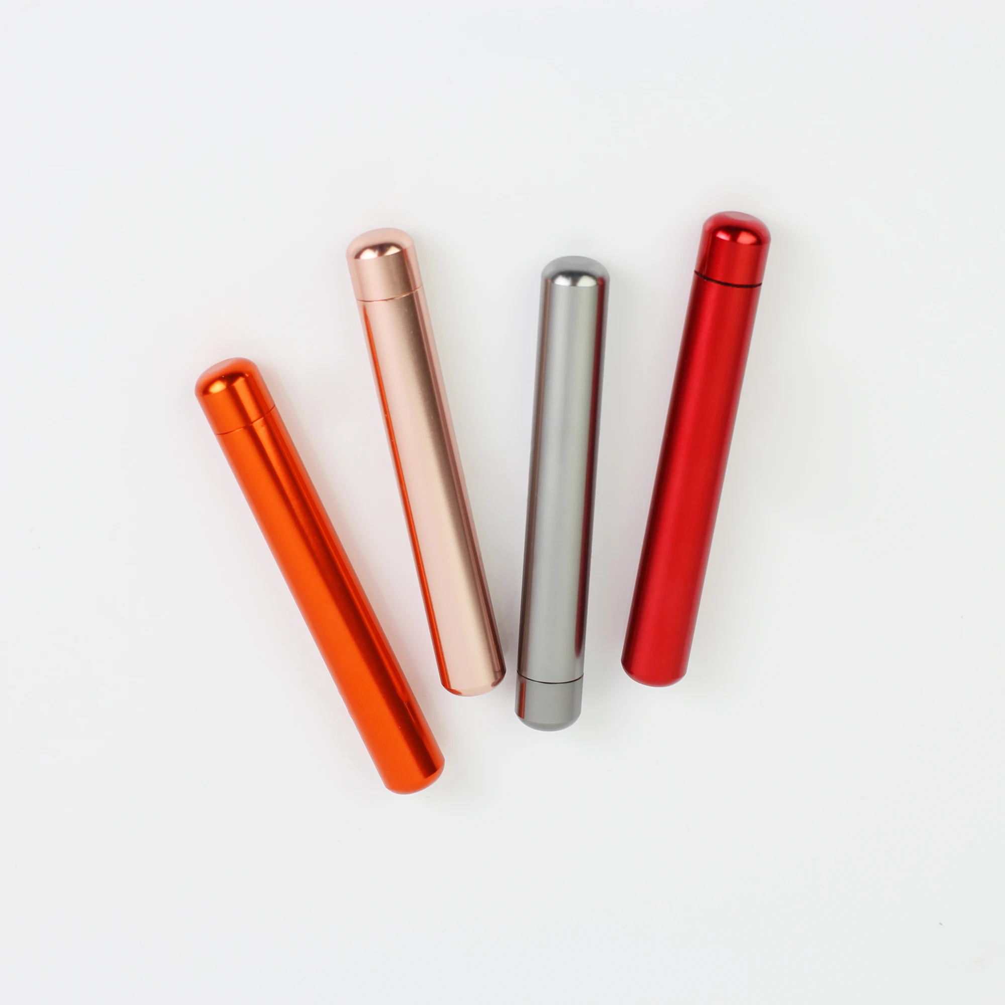 Single metal Aluminum portable cigar tube packaging travel tube