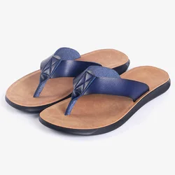 sole leather design summer men 2020 new cork flip flop man slipper