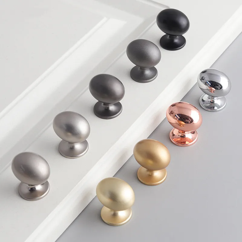 Pigeon Egg Style Wardrobe Knob Furniture Kitchen Cabinet Knobs Pulls Oval Handle