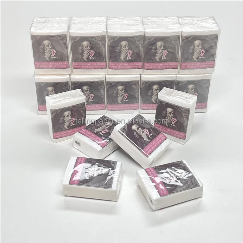 Factory Cheap Price Eco-Friendly Skin-Friendly Handkerchief Soft Tissue Standard Pocket Tissue