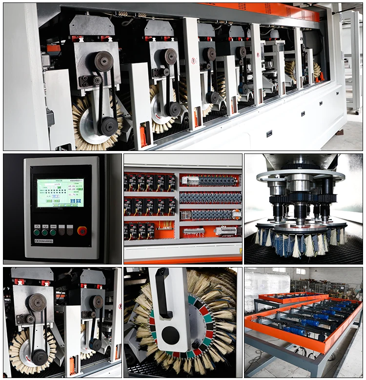 Woodworking Brush Sanding Machine Wood Door Sander Automatic Wood Polishing Machine