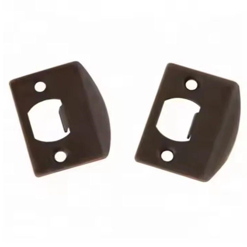 RHETECH Custom Made OEM Commercial Interior door Lock Accessories Lock Body Guide Plate T Shape Strike Plate for Door Lock