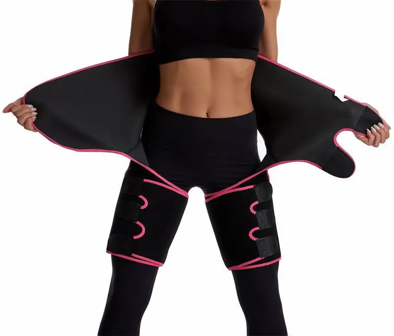 Adjustable Neoprene Sweat Waist Trainer Tummy Wrap Trimmer Belt High Butt Lifter Thigh