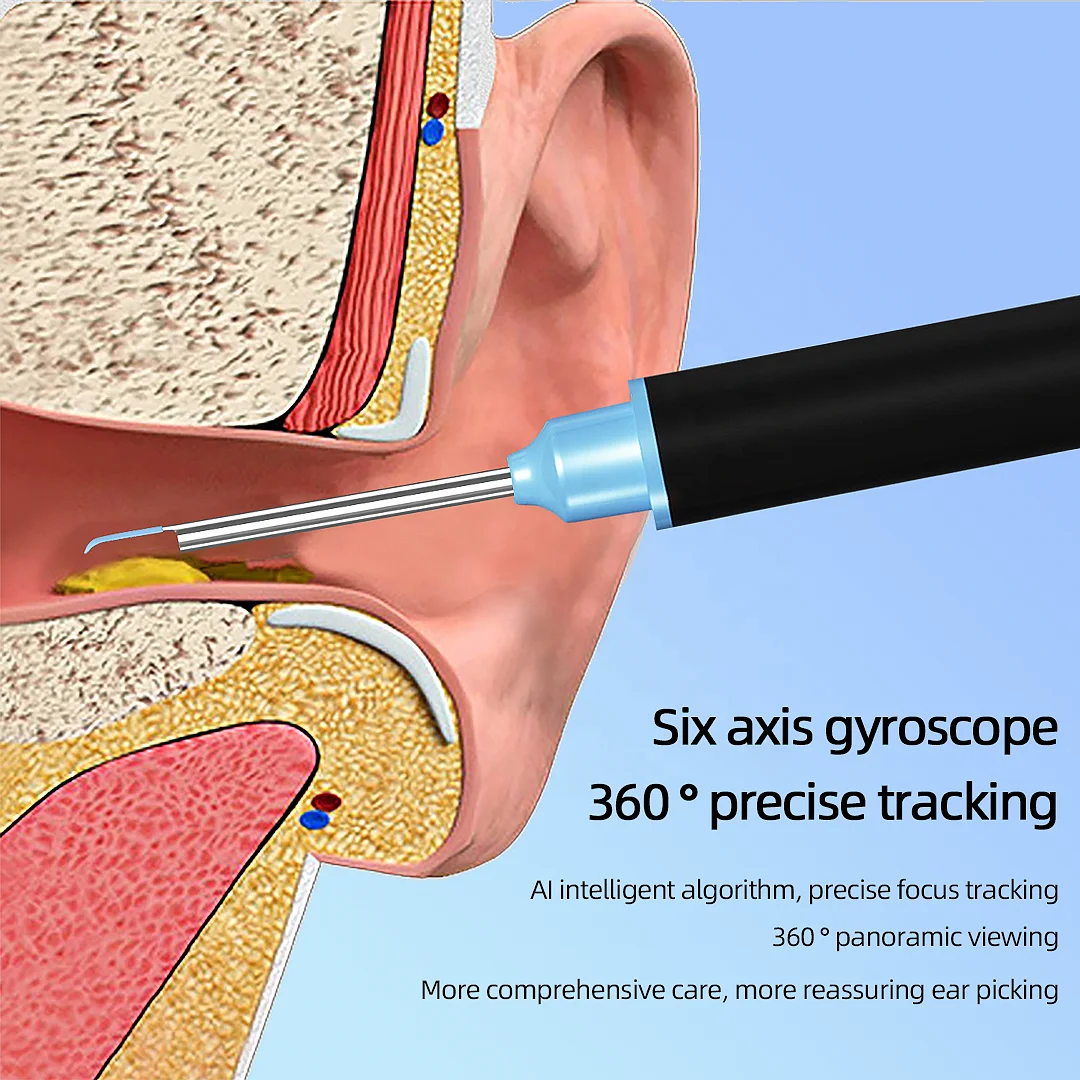 Factory Custom Magnetic Switch Ear Cleaning Kit Ear Wax Removal Tool Camera