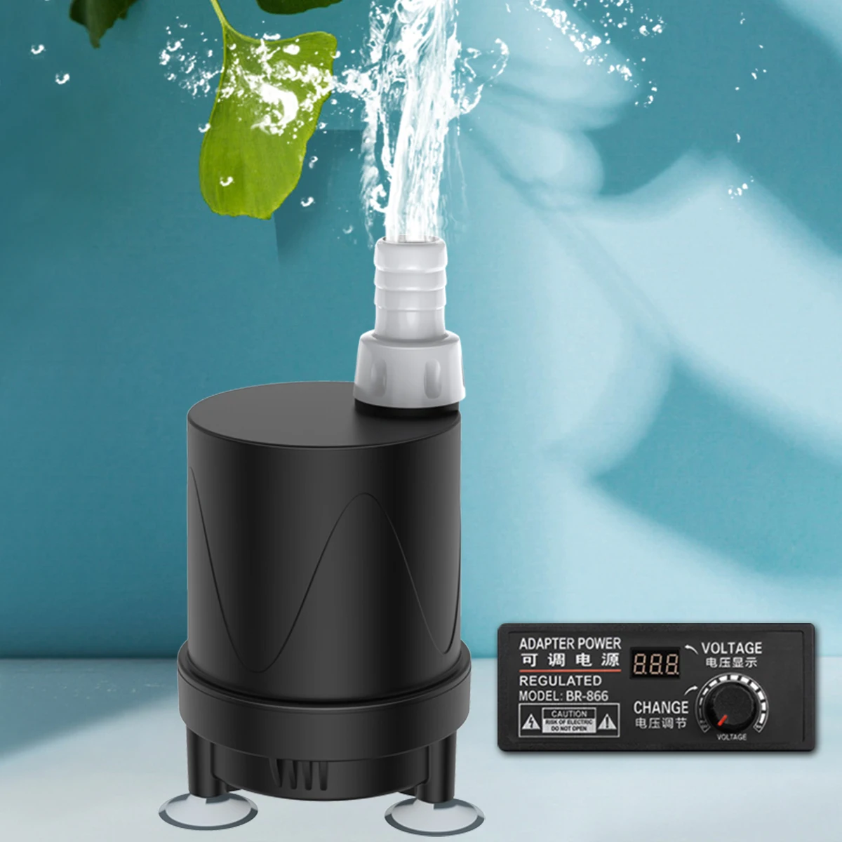 48W DC water pump height 6m 2800L/H submersible water pump small adjustable flow 24V power