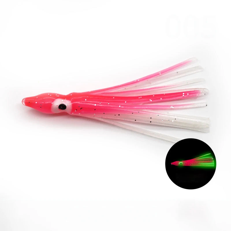 Outdoor Silicone Luminous Soft Plastic Squid Bait Soft Bionic Octopus Trout Lures Trolling Fishing bait