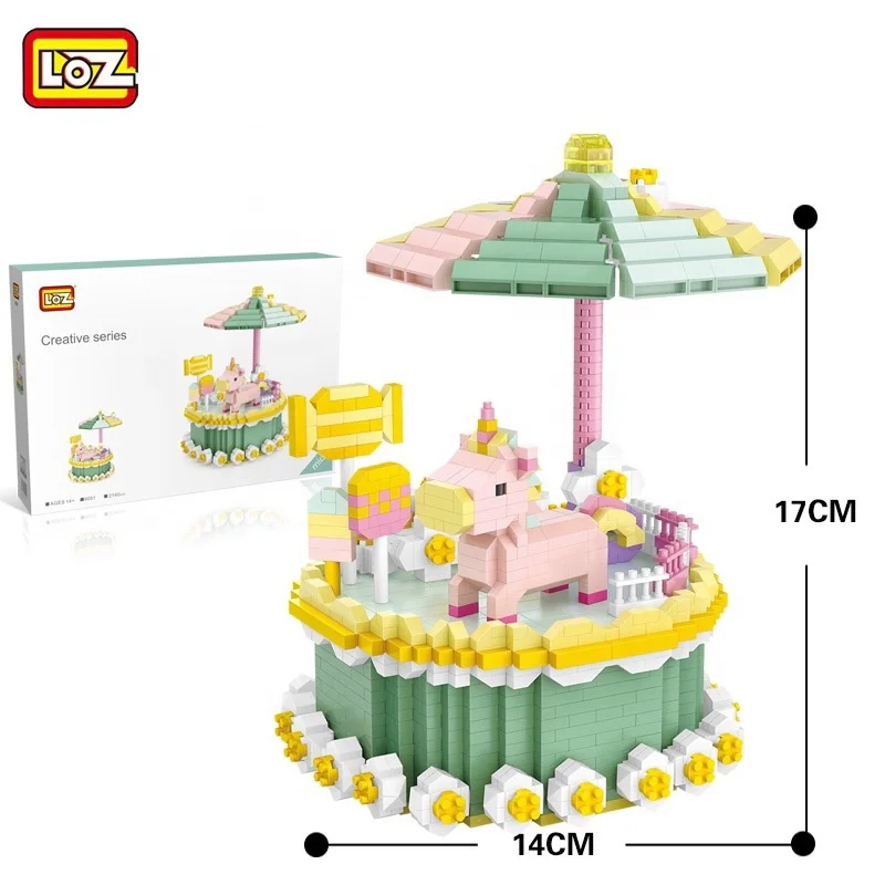 LOZ Micro Building Block Cake Children Play Toys DIY STEAM Christmas