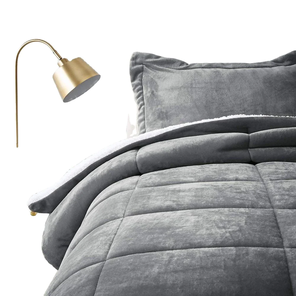 
Super warm, thick and soft flannel comforter and pillow case set 