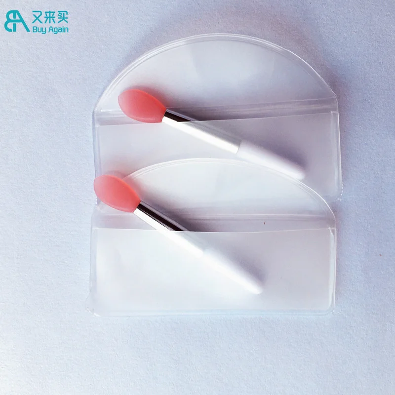 wholesale small glitter applicator silicone lip stick balm applicators silicone lip brush silicone lip scrub spatula