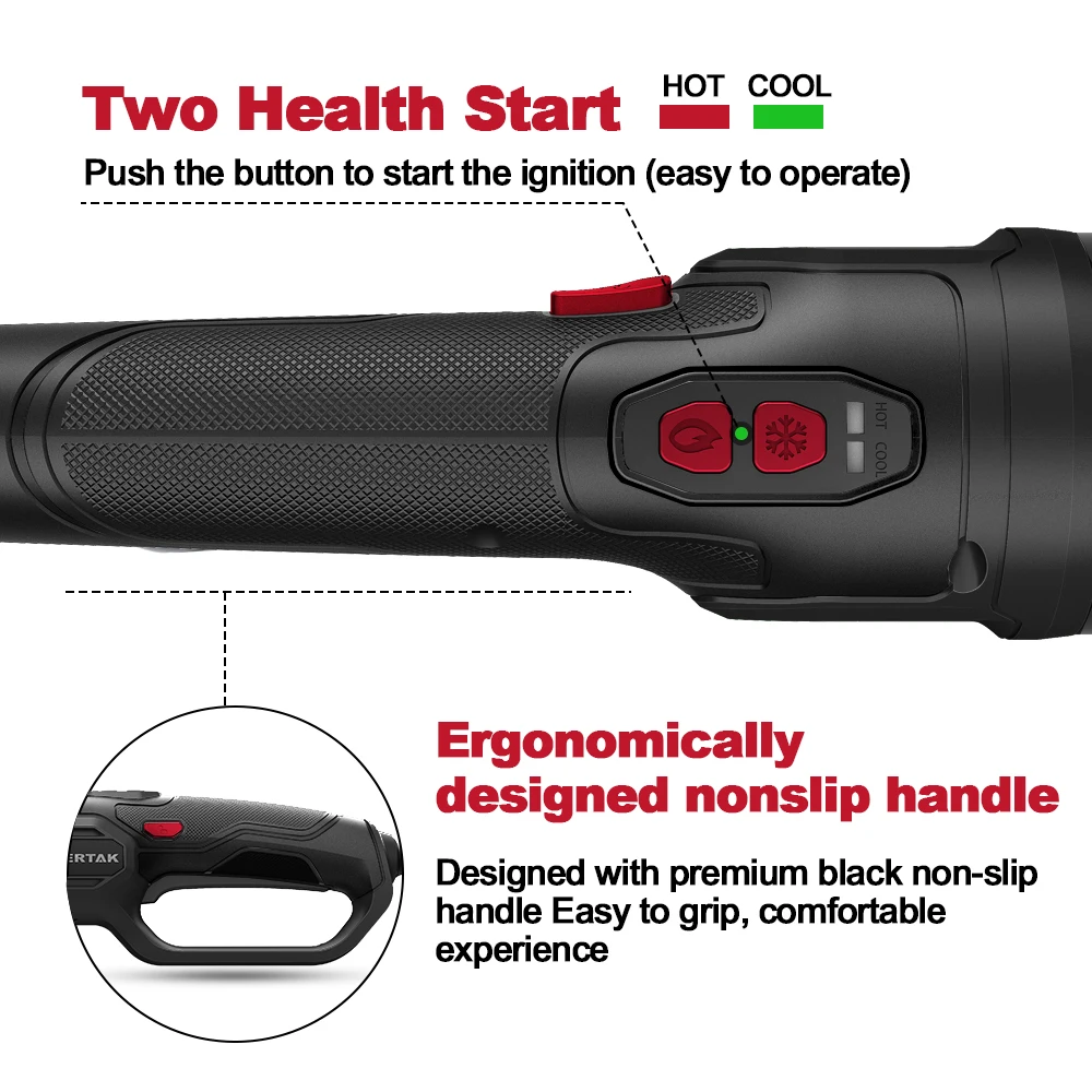 Vertak 2000W AC Powered Electric Camping Fireplace Wood Burning Grill Lighter Electric BBQ Lighter