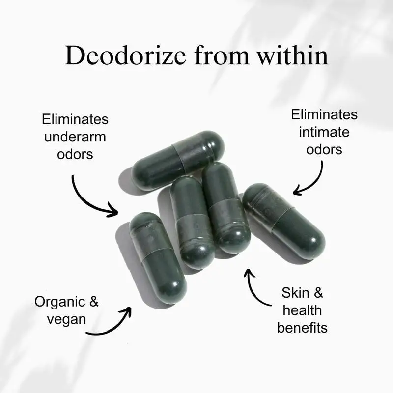 Oem Private Label All Natural Full Body Deodorizing Supplement for Underarms and Private Parts For Men and Women