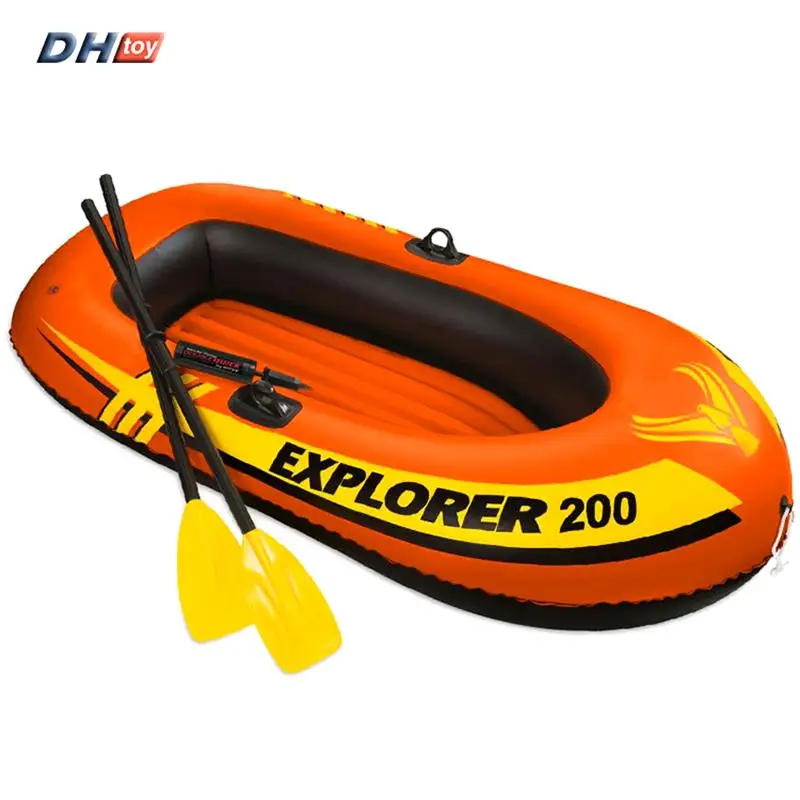 Portable inflatable fishing boat