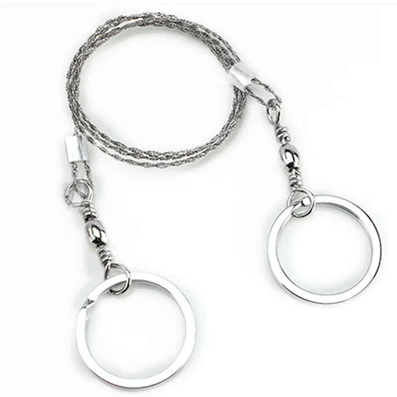 HYSTIC Manual Survival Pocket String Rope Steel Chain Saw Stainless Steel Wire Saw and Metal Cable Saw