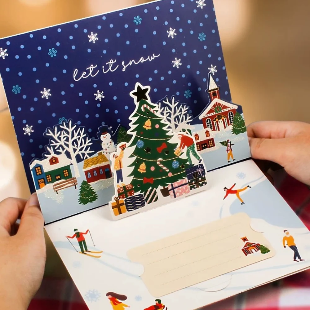 Support small quantity personalized plain white socks head christmas gift bag card