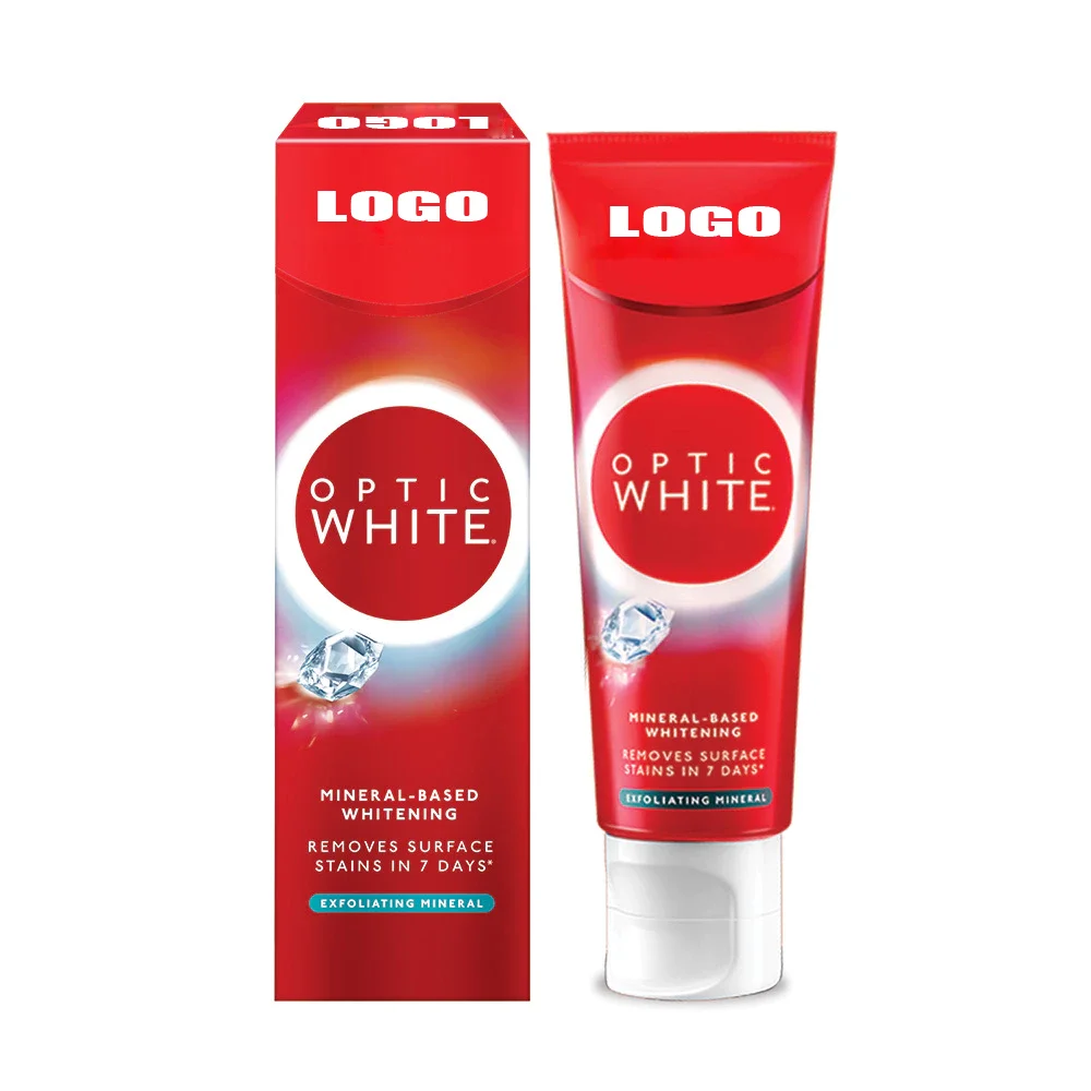 Manufacturer OEM ODM Optic White Teeth Adult Remove Stains Whitening Toothpaste for Home Use