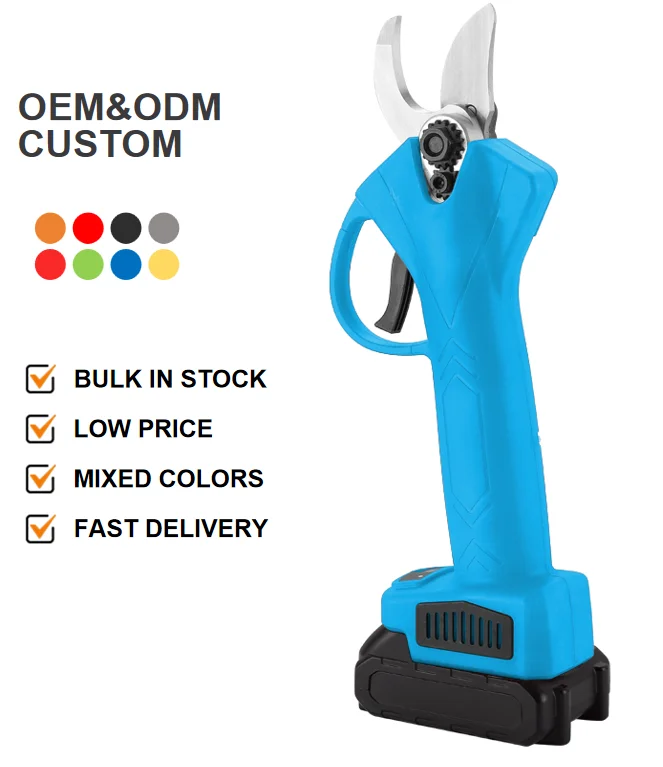 Lithium Electric Cordless Tree Cutter Pruning Scissors Battery Powered Garden Tools Power Shears