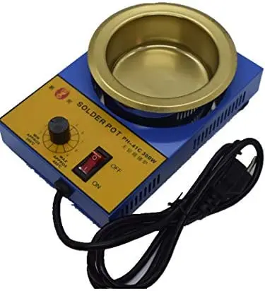 Solder Pot Titanium Melting Soldering Tin Furnace for Iron Solder AC120V 300W 100MM