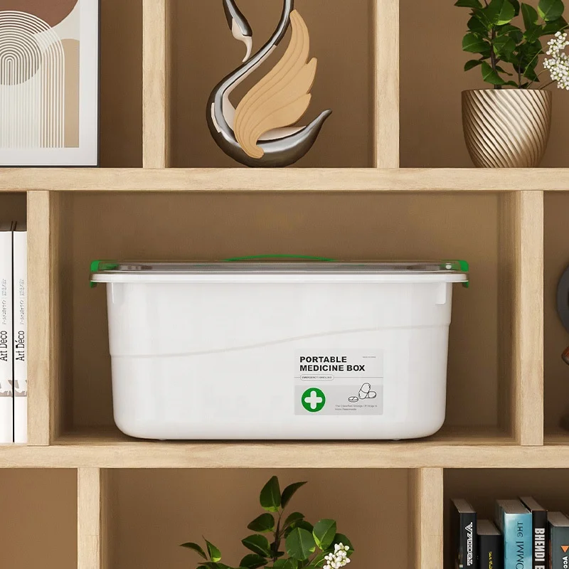 Plastic Storage Box Multi-layer Portable Foldable Storage Box Family Packed Medicine Storage Box