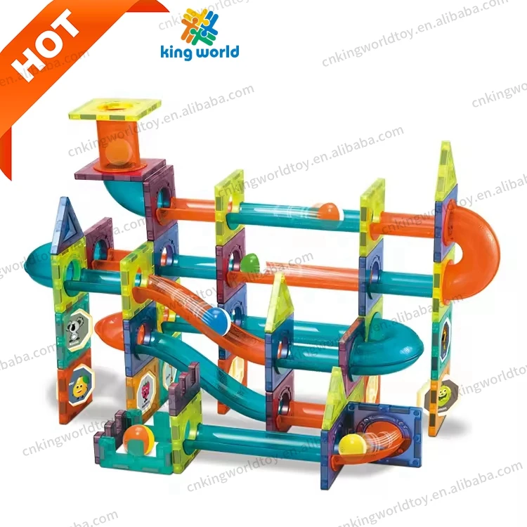 Cheap Shining Smart Preschool Learning Toys for Kids Early Educational Hot Selling Fashion Kids Light Magnetic Marble Run