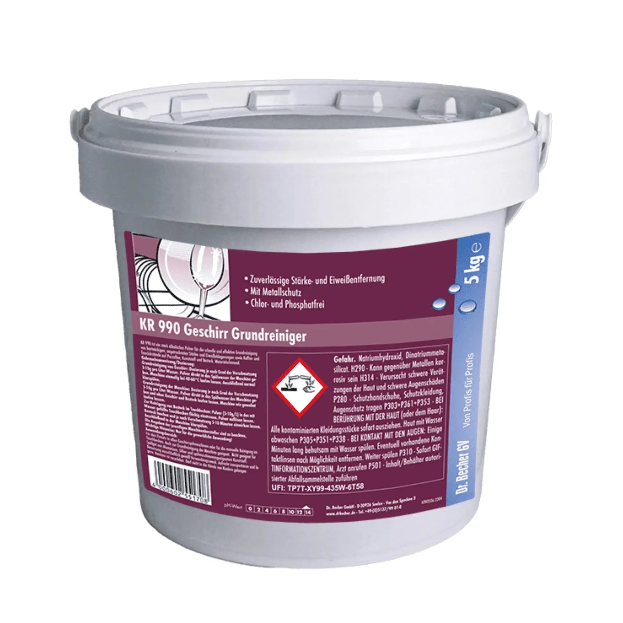 Dr. Becher KR 990 очиститель посудомоечной машины-5 кг ведро (5 кг)