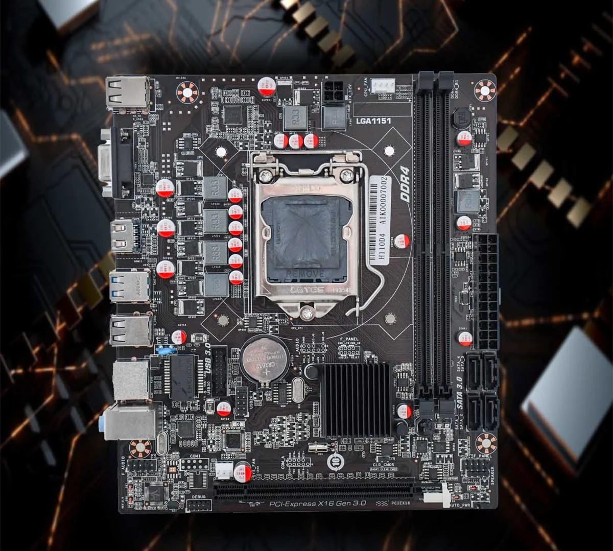 New mainboardFactory Best Performance H110 Motherboard LGA 1151 Socket  I3 I5 I7 CPU DDR4*2