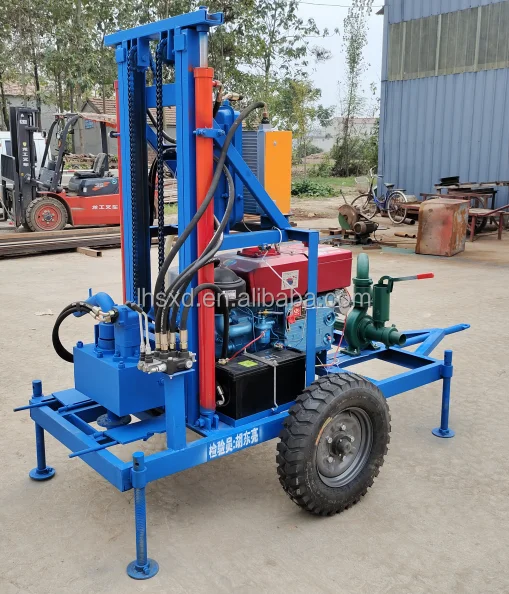 100 м 25HP 28HP 35HP Шахта буровая установка/машина для бурения скважин