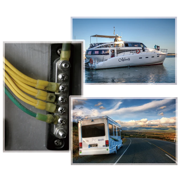 5 Way Bus Bar for Truck Boat RV 48V 100 Amp Busbar Bus Bar Power Distribution