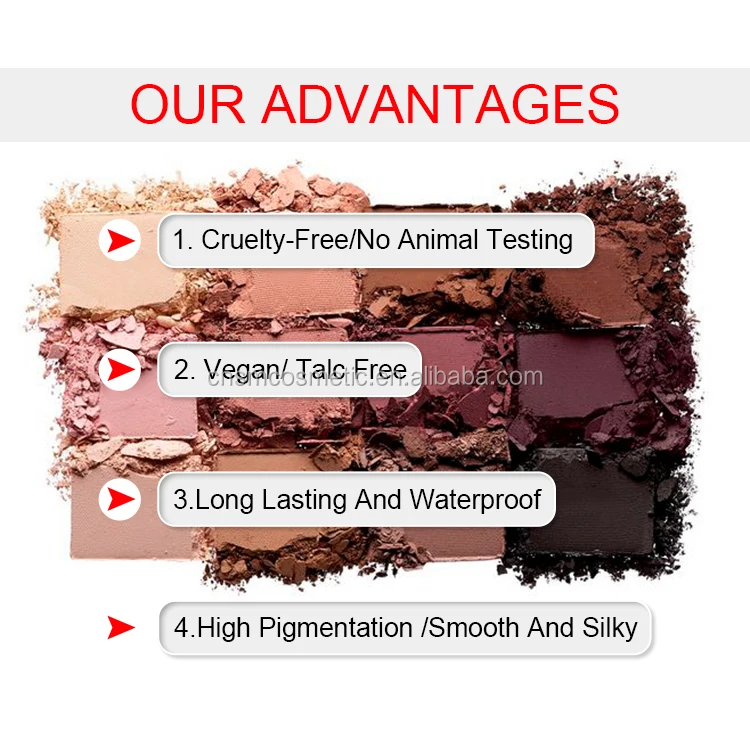 A138 profesional all colors eye shadow pressed glitter eyeshadow private label