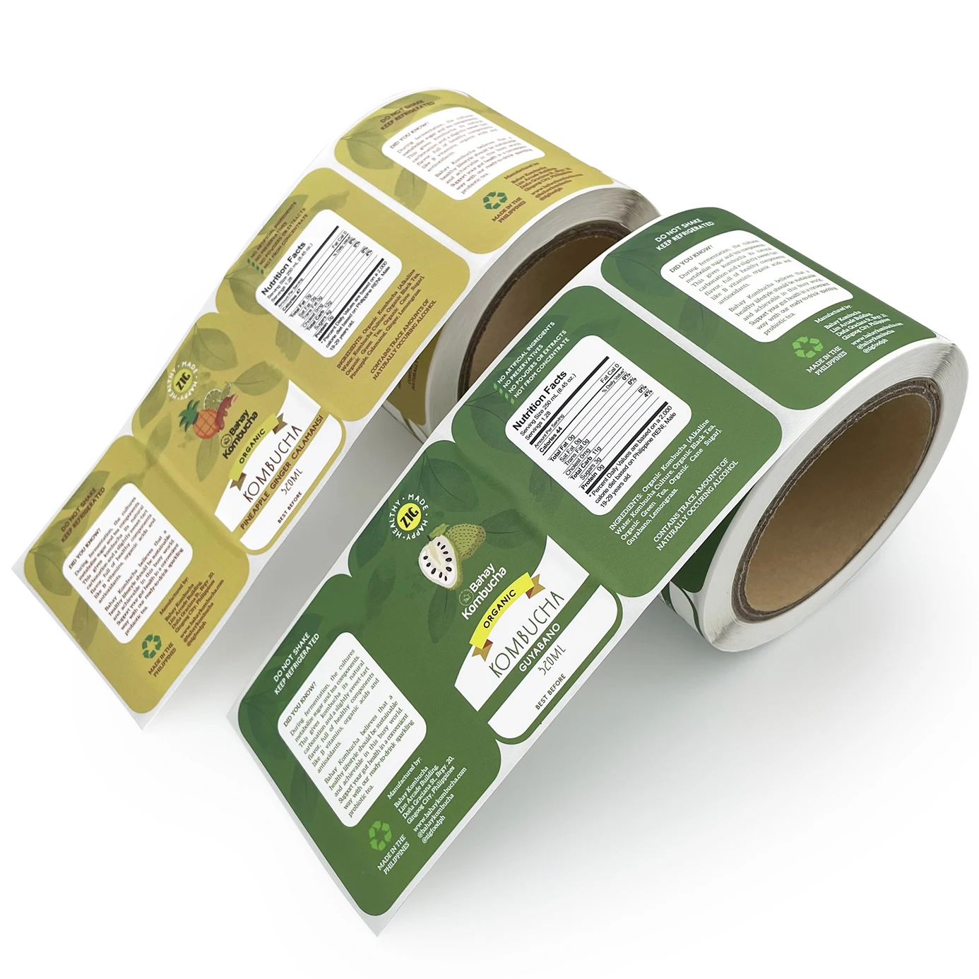 Custom Embossed Stickers Wine Bottle Stickers Fruit Food Labels